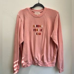 Ban.do Pink Strong Female Lead Sweatshirt